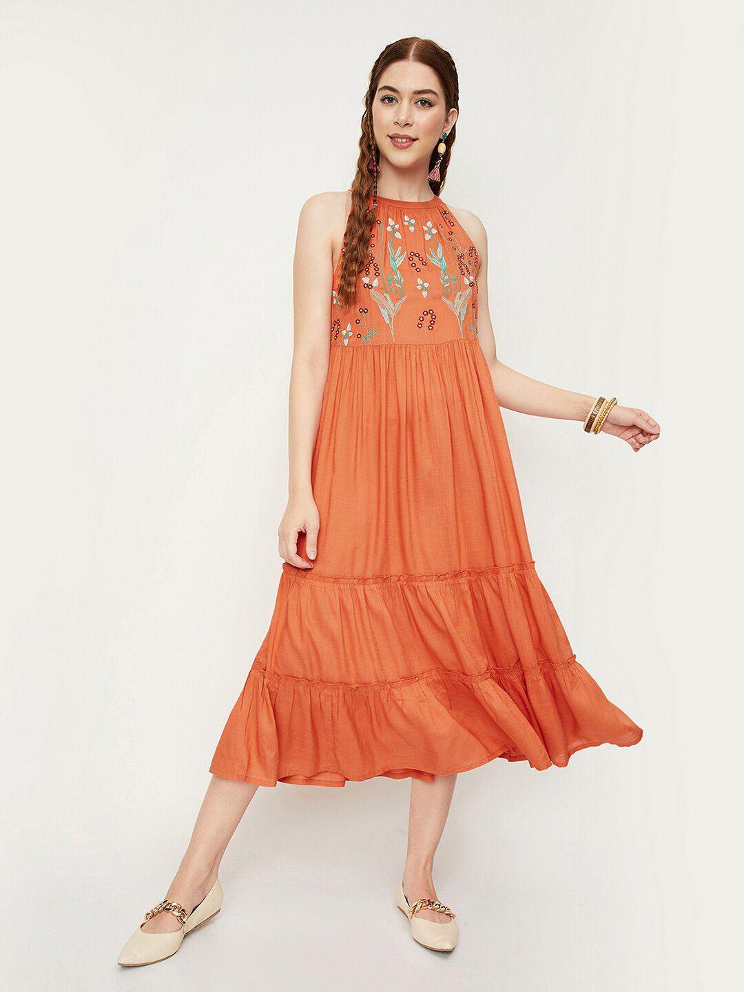 max brown maxi dress