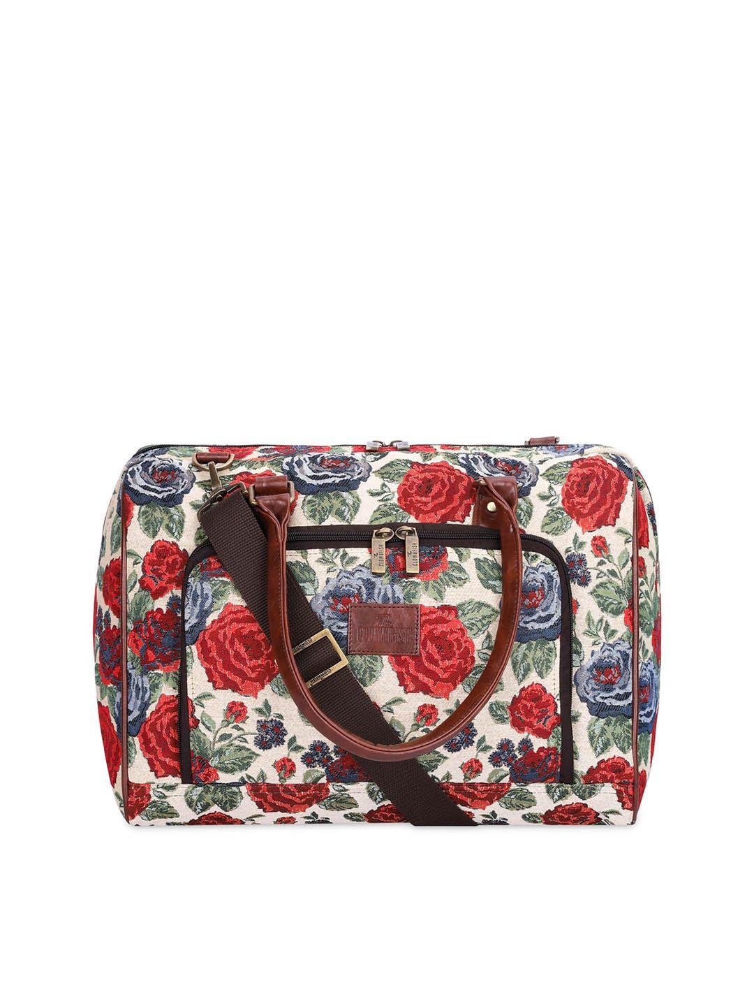 the clownfish floral printed travel duffel bag