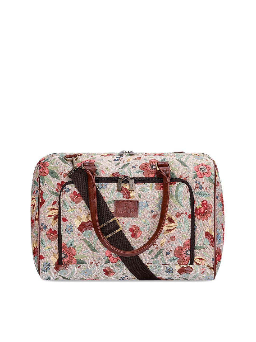 the clownfish floral printed travel duffel bag