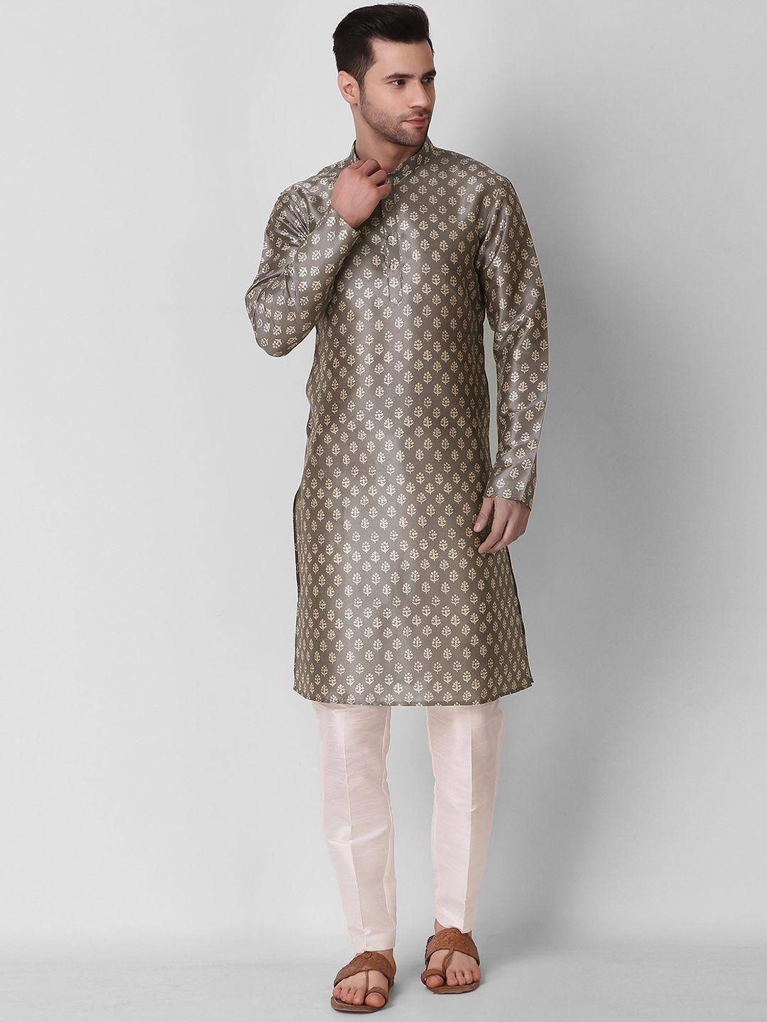 cult indie mandarin collar ethnic motifs printed straight kurta