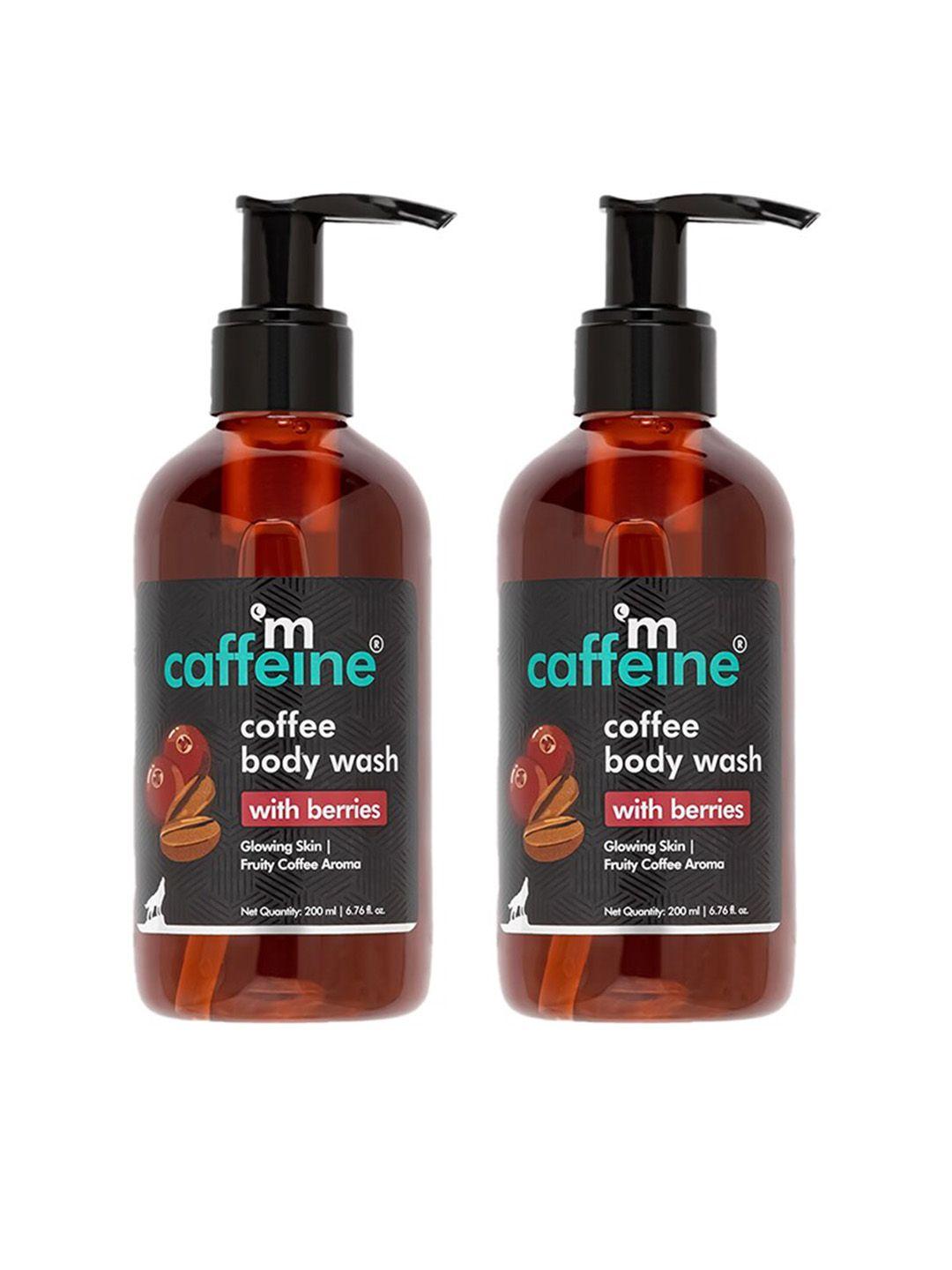 mcaffeine pack of 2 coffee body wash with berries