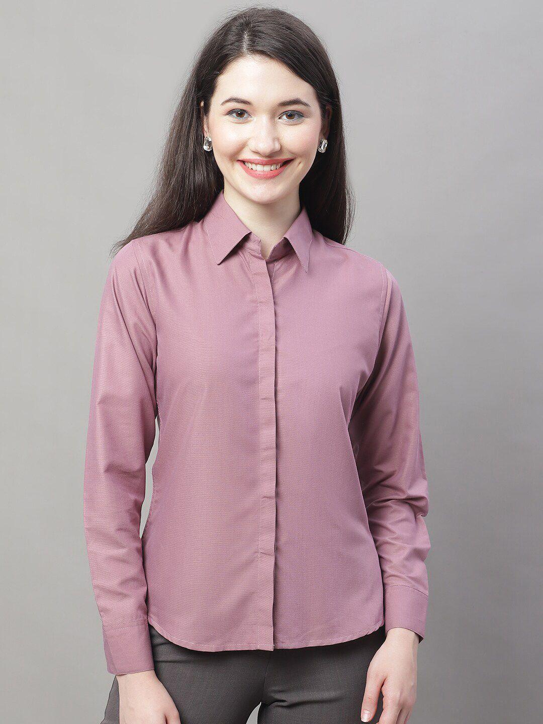 jainish spread collar opaque casual shirt