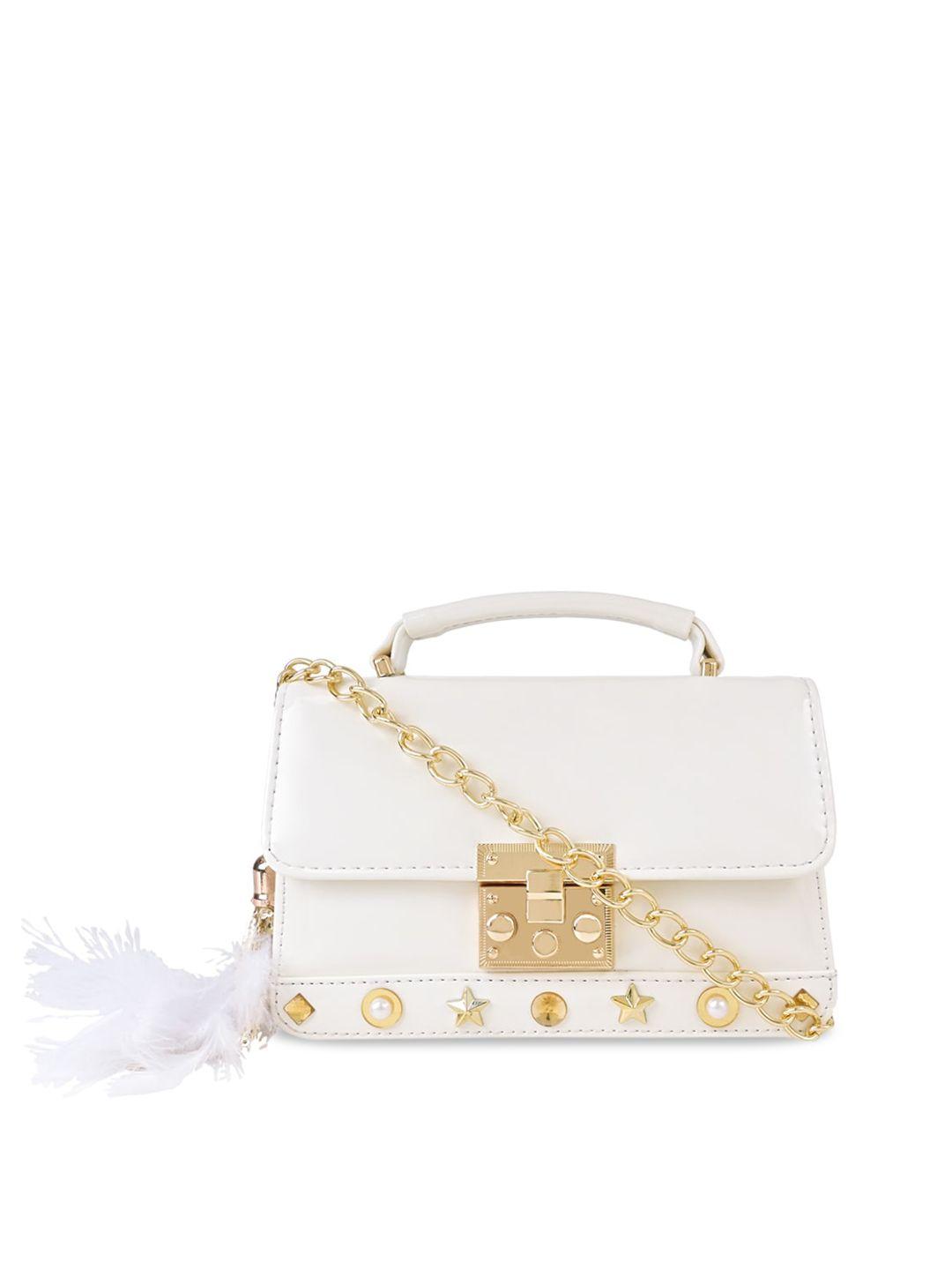 vdesi embellished structured sling bag