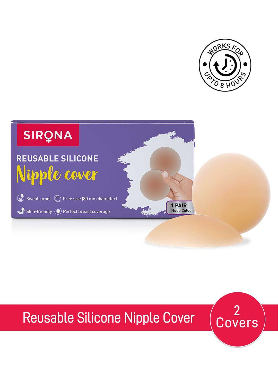 sirona reusable & invisible silicone nipple covers - 1 pair