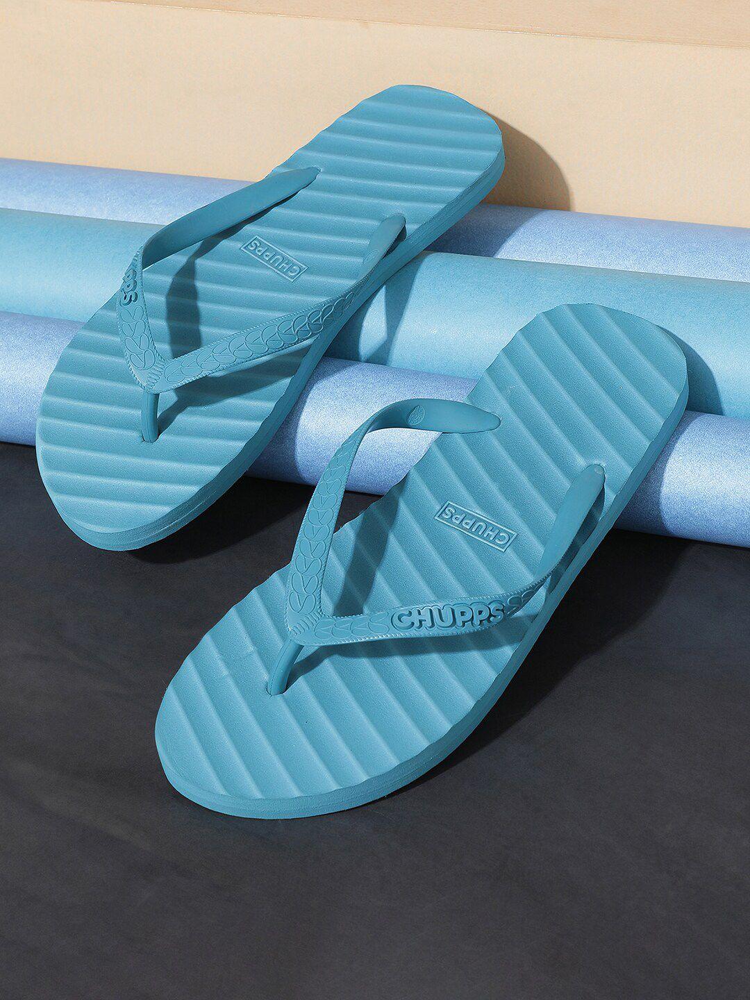 chupps men striped rubber thong flip-flops