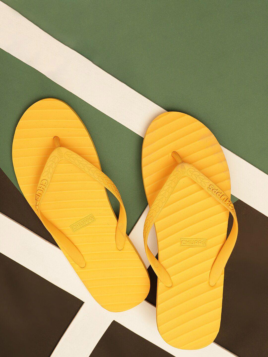 chupps men striped rubber thong flip-flops