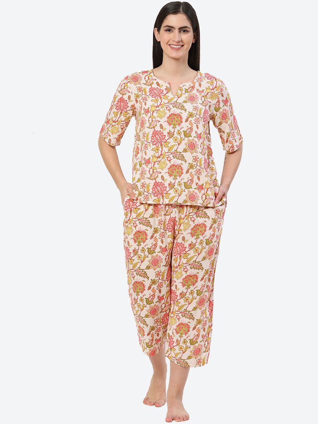 biba floral printed night suit