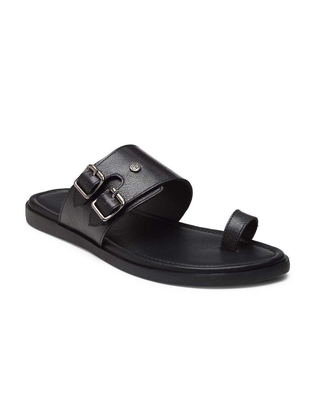 beaver men textured leather comfort sandals