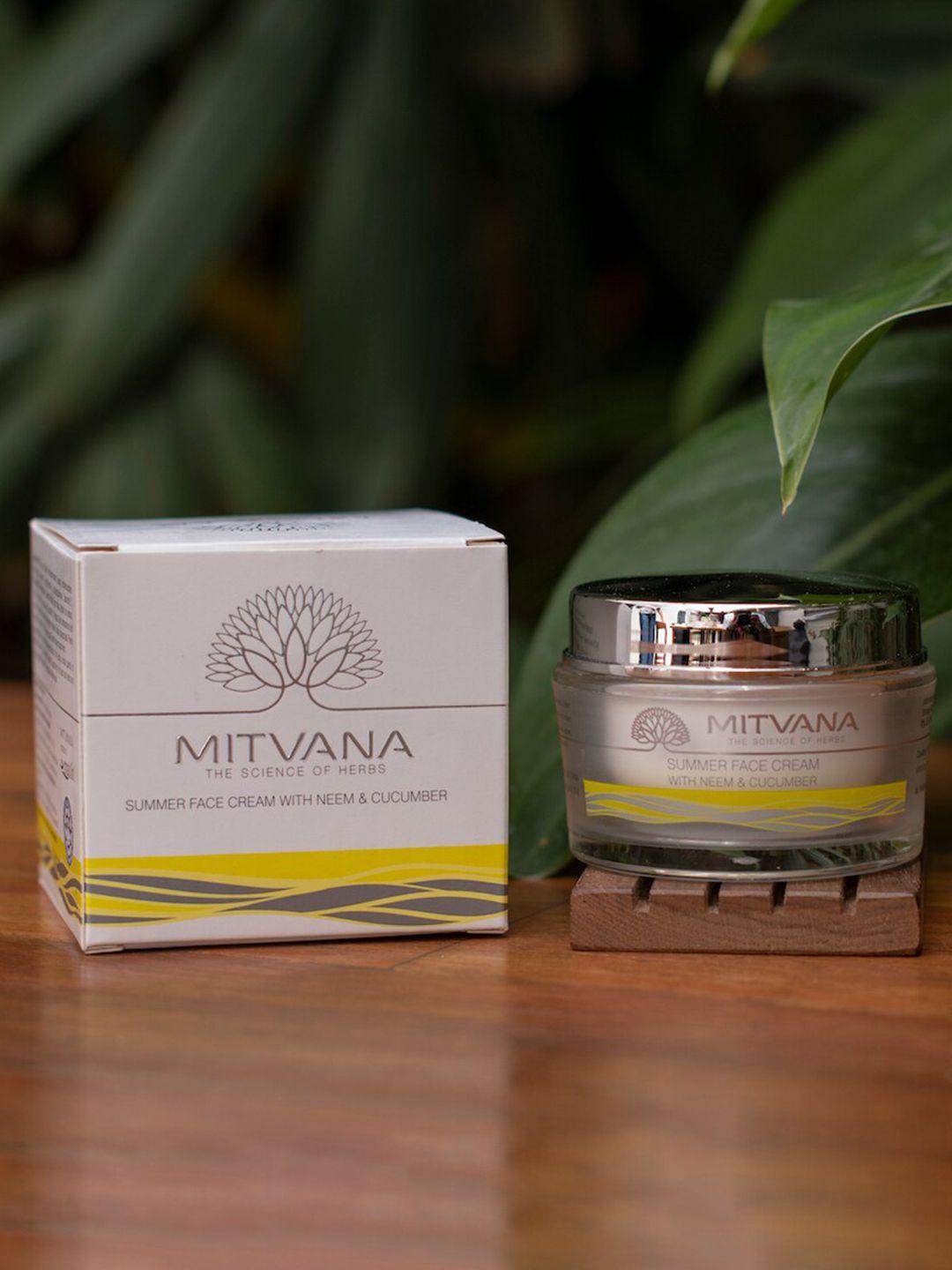 mitvana summer face cream with neem & cucumber - 50 g