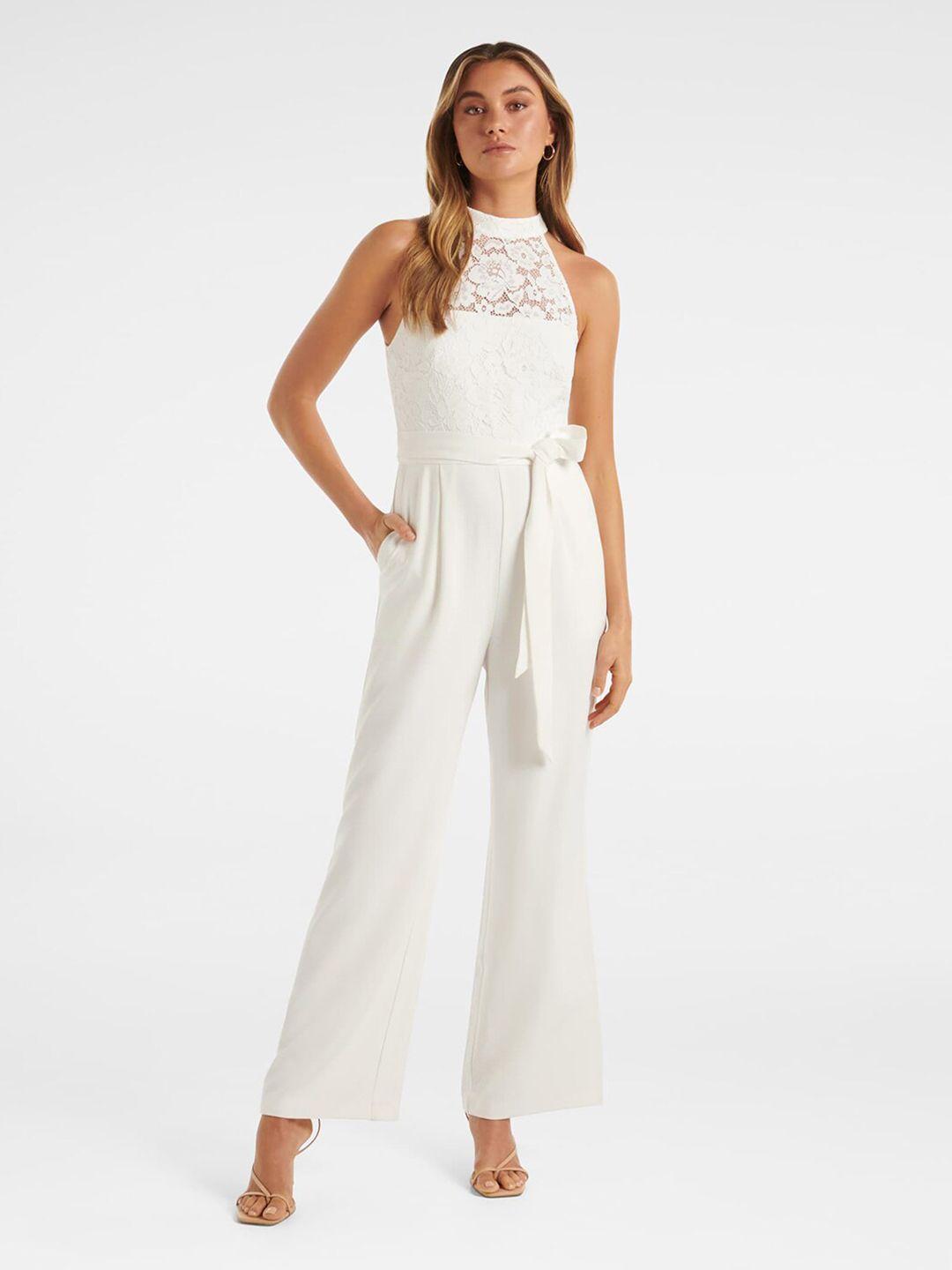 forever new halter neck sleeveless basic jumpsuit