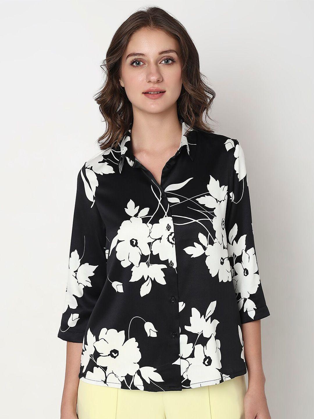 vero moda floral printed casual shirt