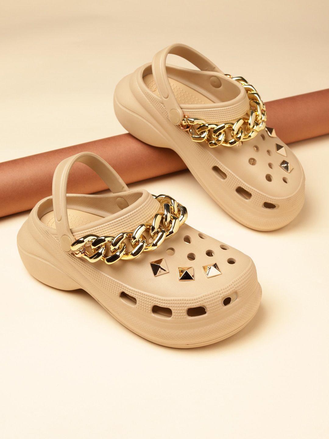 truffle collection women embellished basics clogs