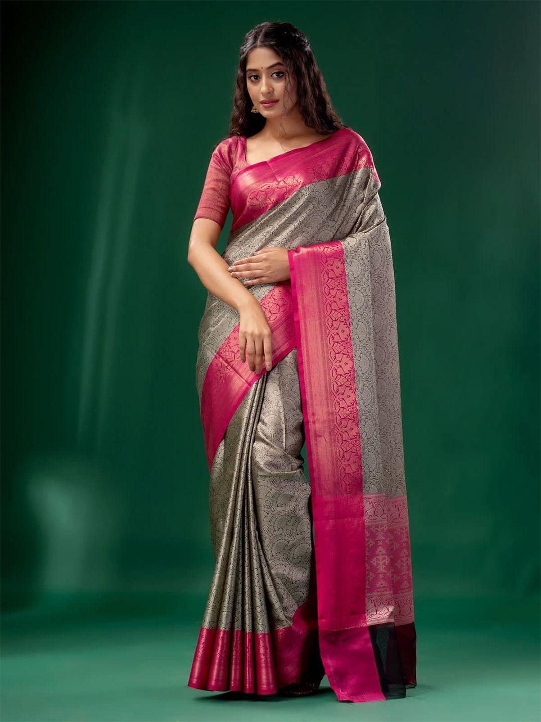 veerax woven design zari silk blend kota saree