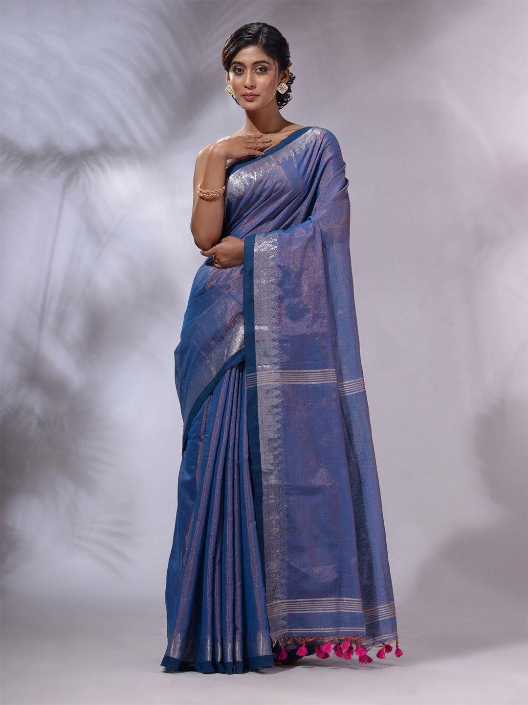 charukriti zari tissue saree