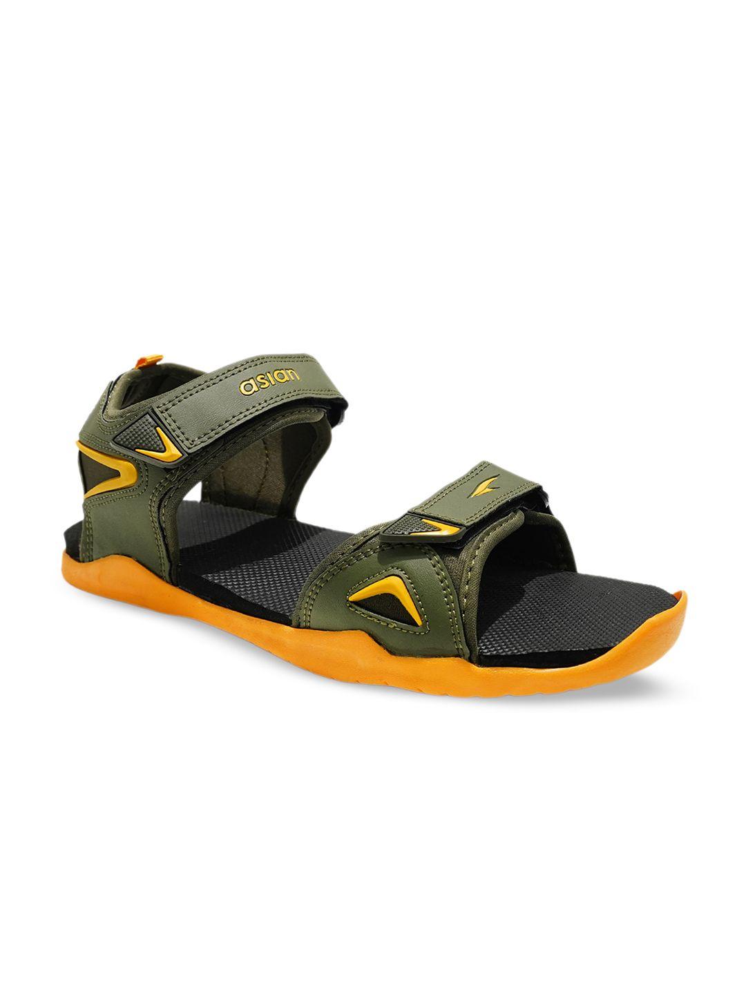 asian men infinity-12 textured velcro closure sports sandals