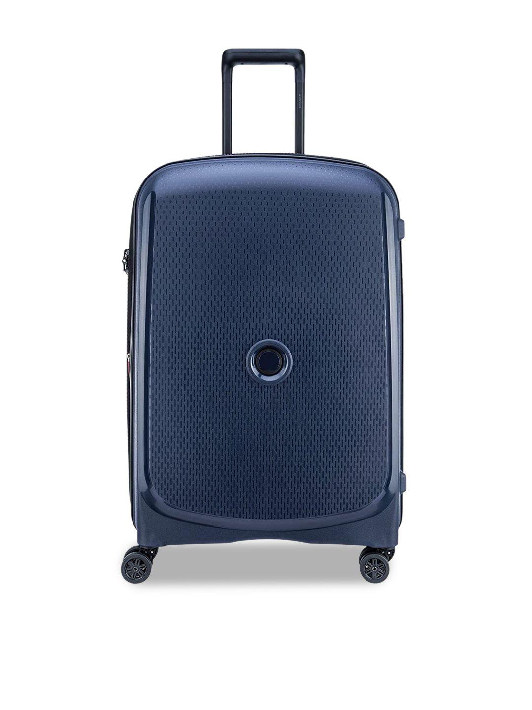 delsey textured hard-sided medium trolley bag