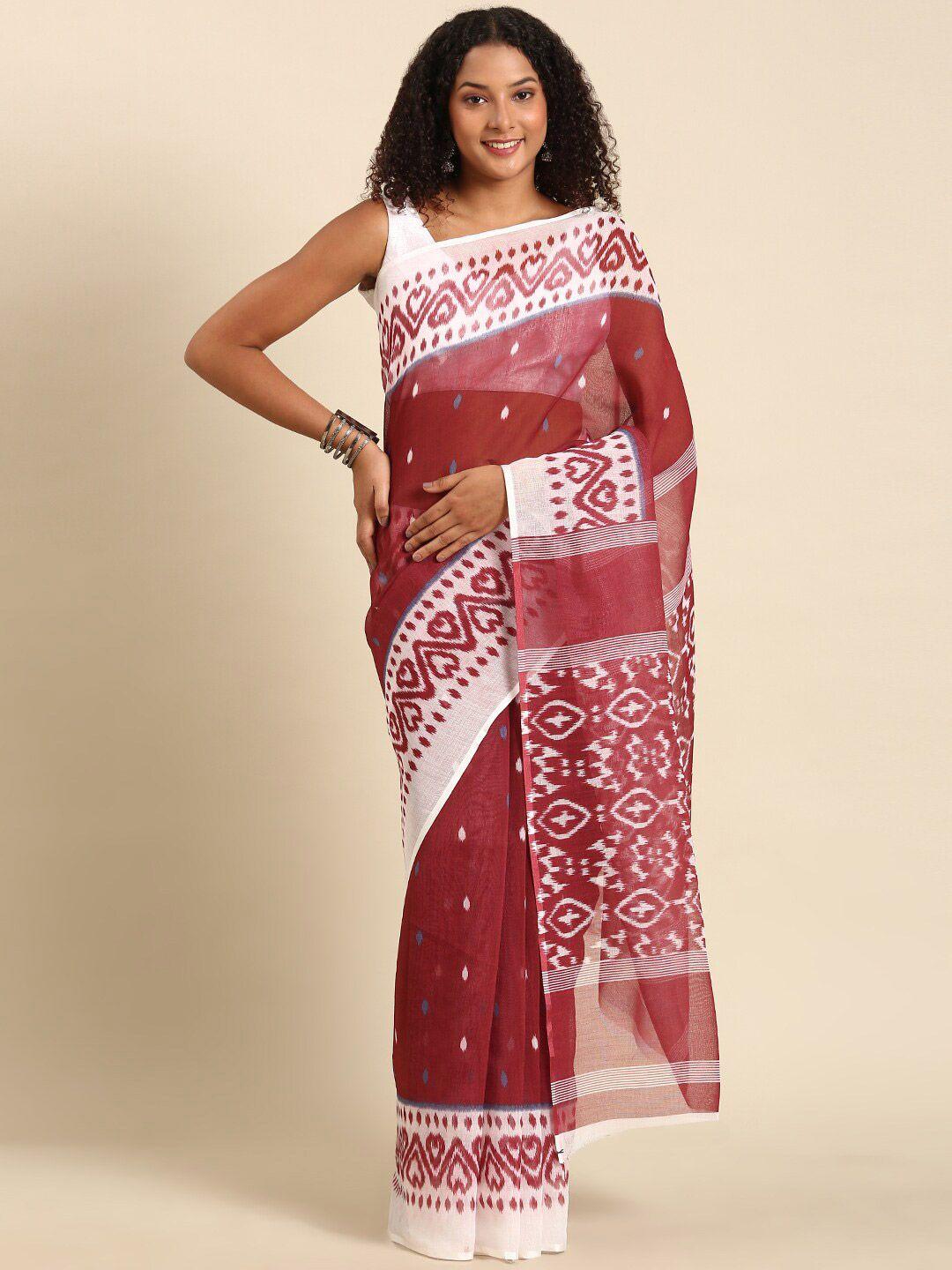 anouk ethnic motifs printed saree