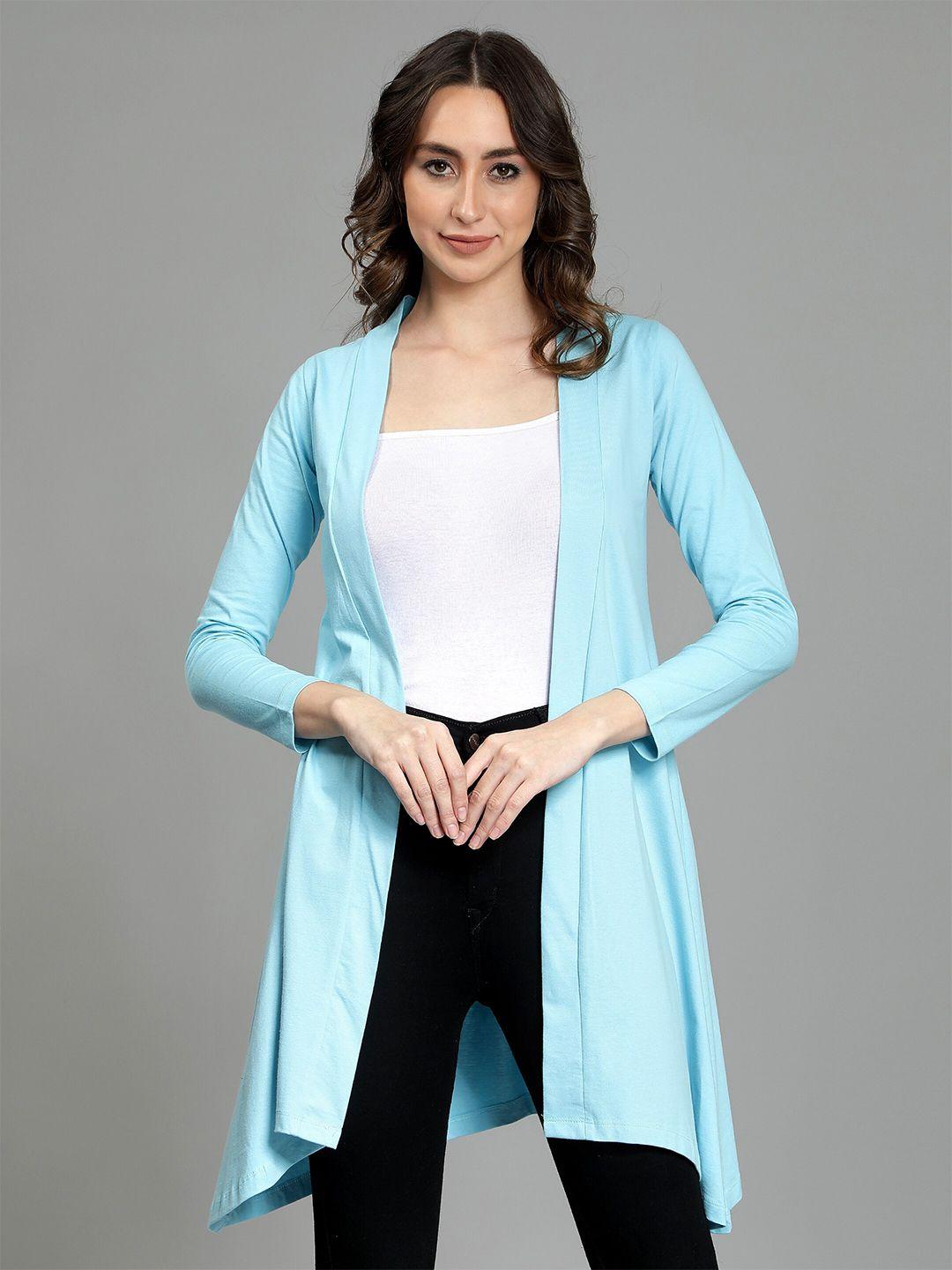 nimble open front longline pure cotton shrug