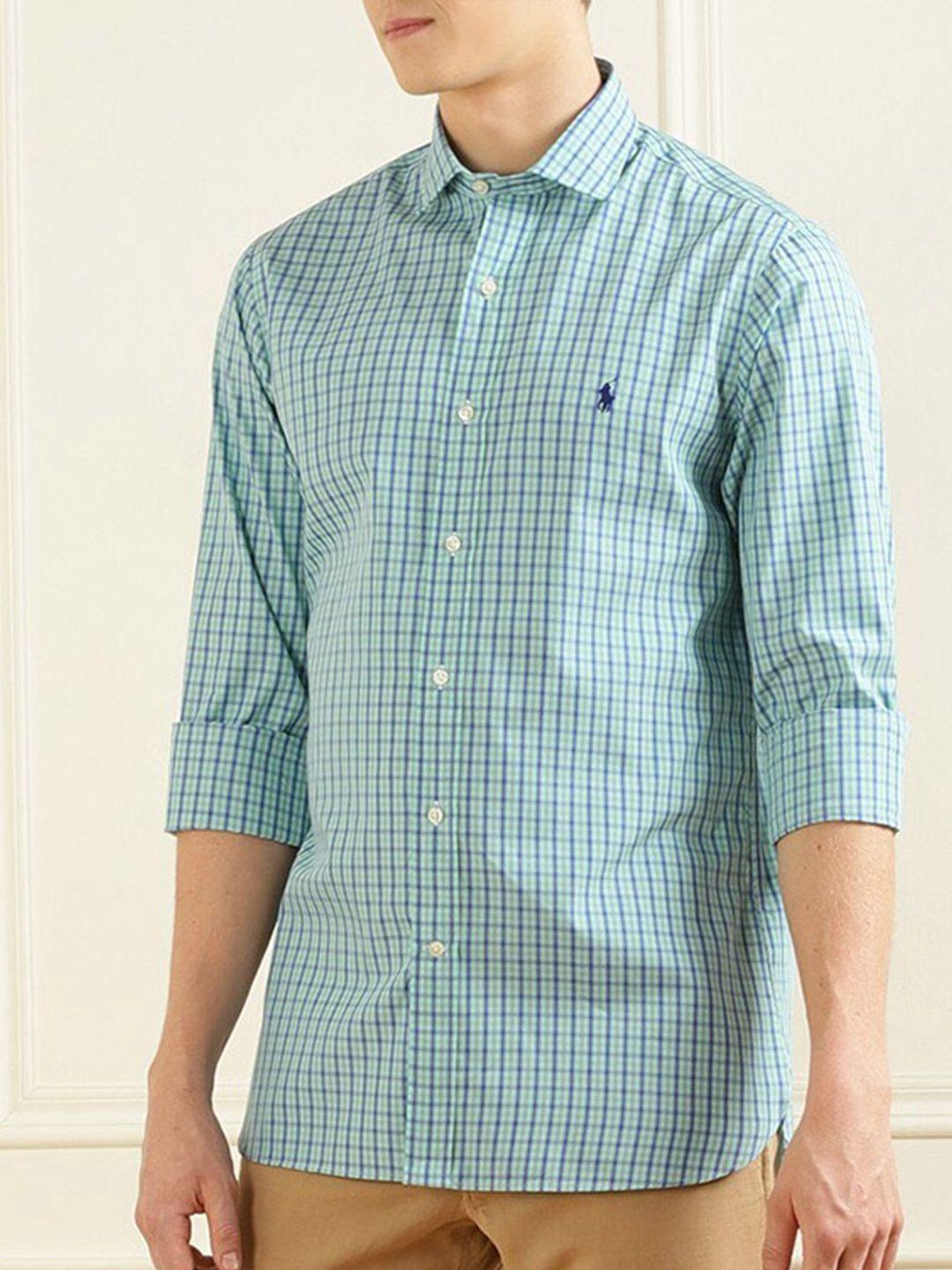 polo ralph lauren checked cotton casual shirt