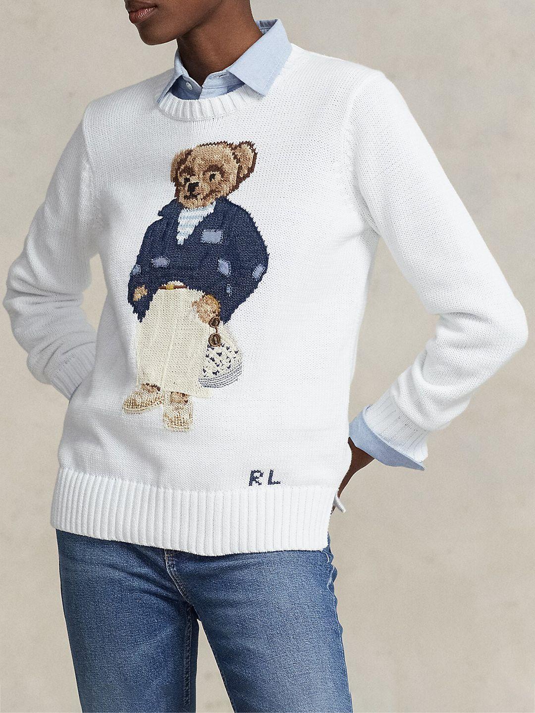 polo ralph lauren graphic printed sweater