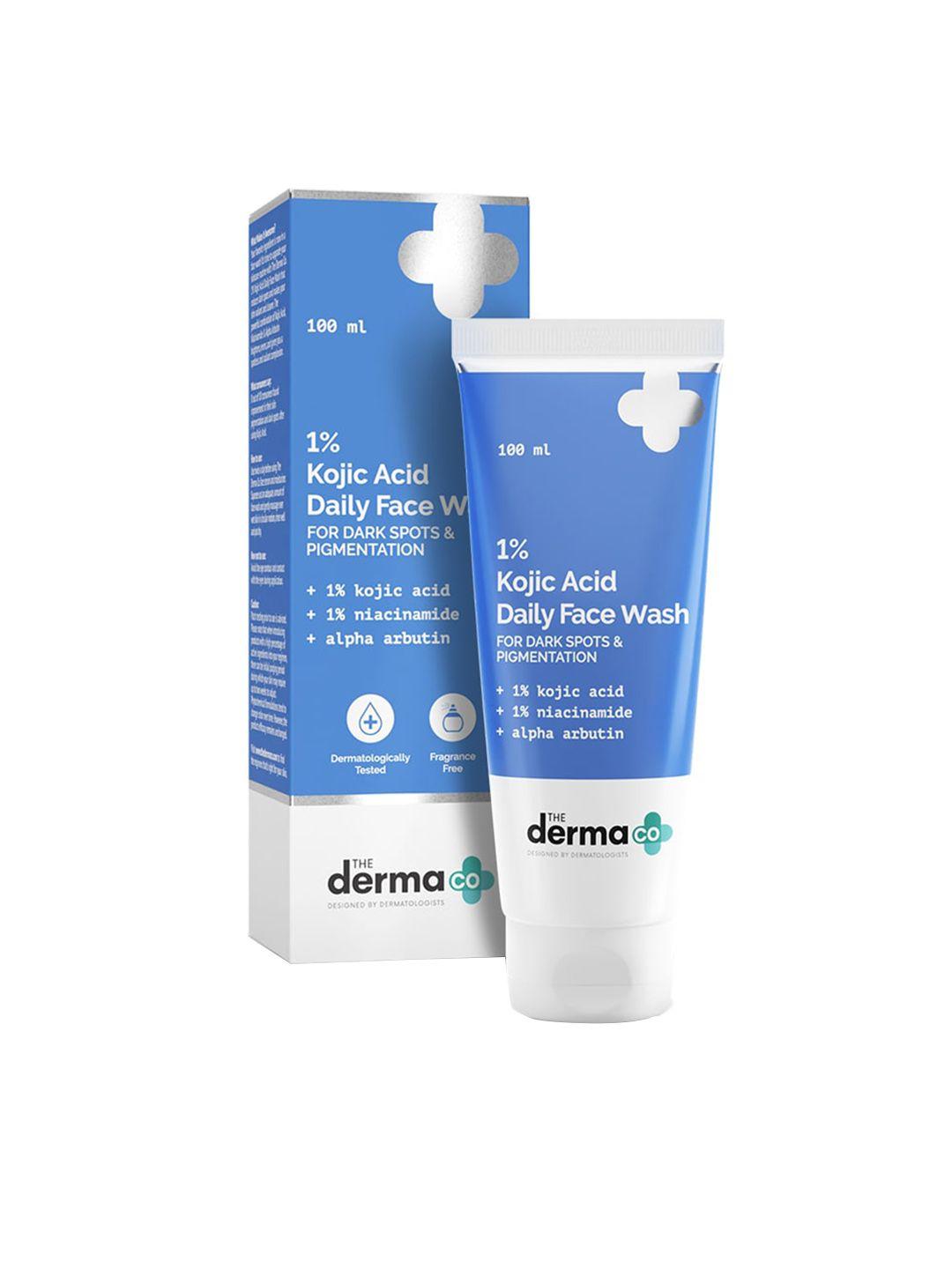 the derma co. 1% kojic acid face wash with niacinamide & alpha arbutin - 100 ml