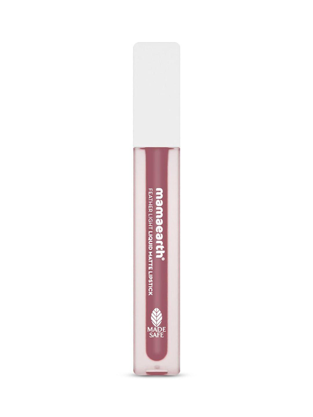 mamaearth feather light liquid matte lipstick 3.5 ml - nude rose 04