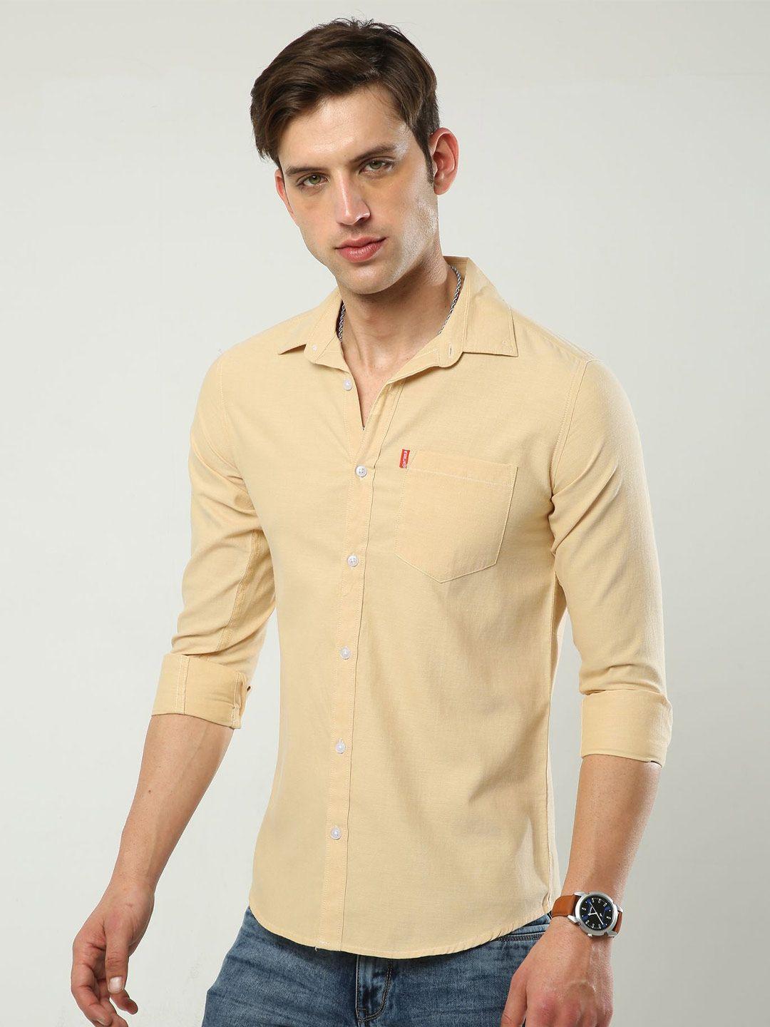 reslag slim fit cotton casual shirt