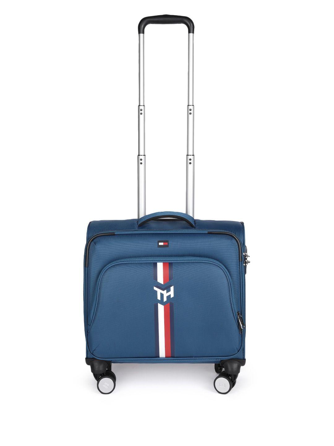 tommy hilfiger striped cabin trolley bag - 29 l