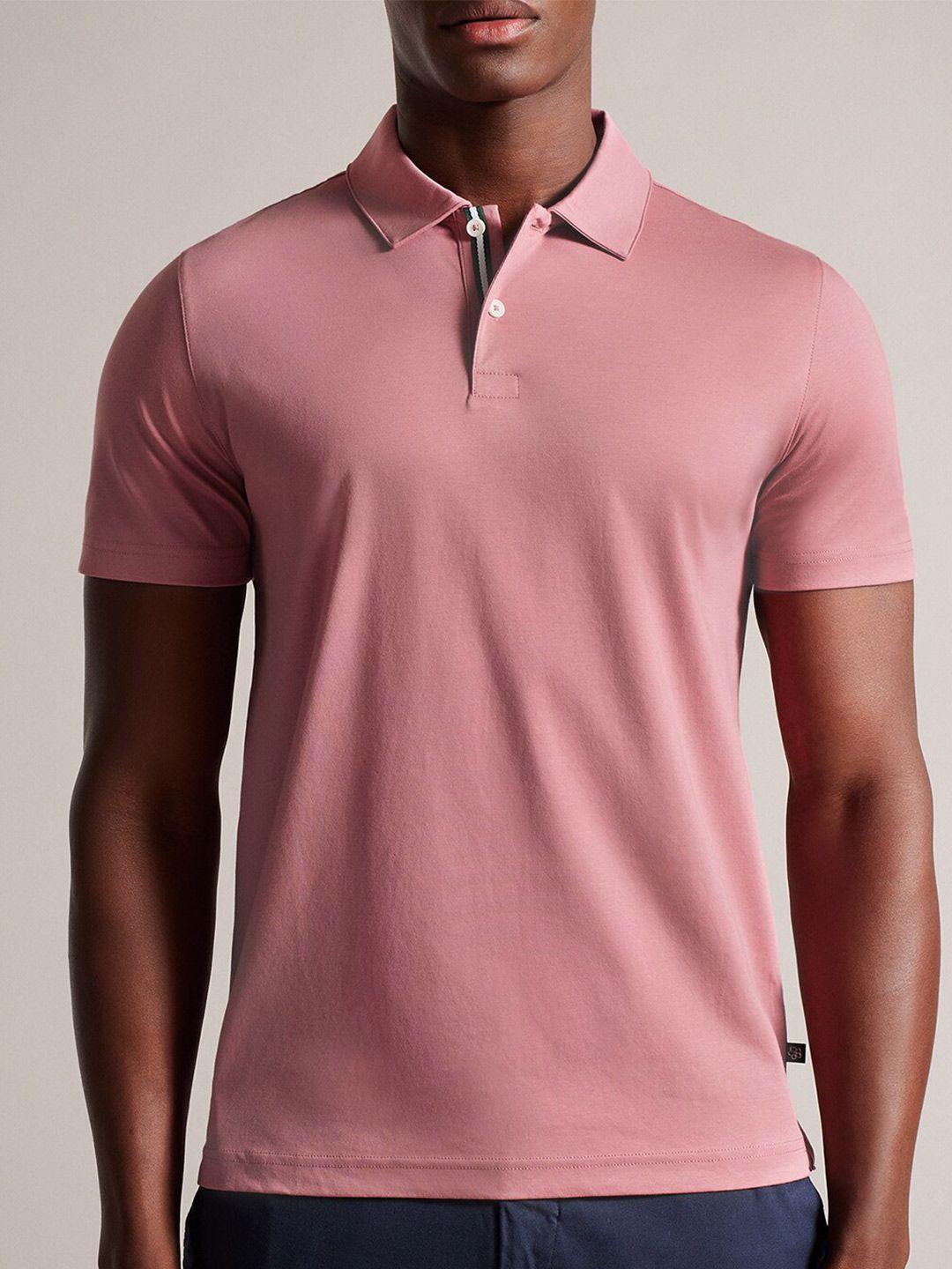 ted baker polo collar short sleeves cotton t-shirt