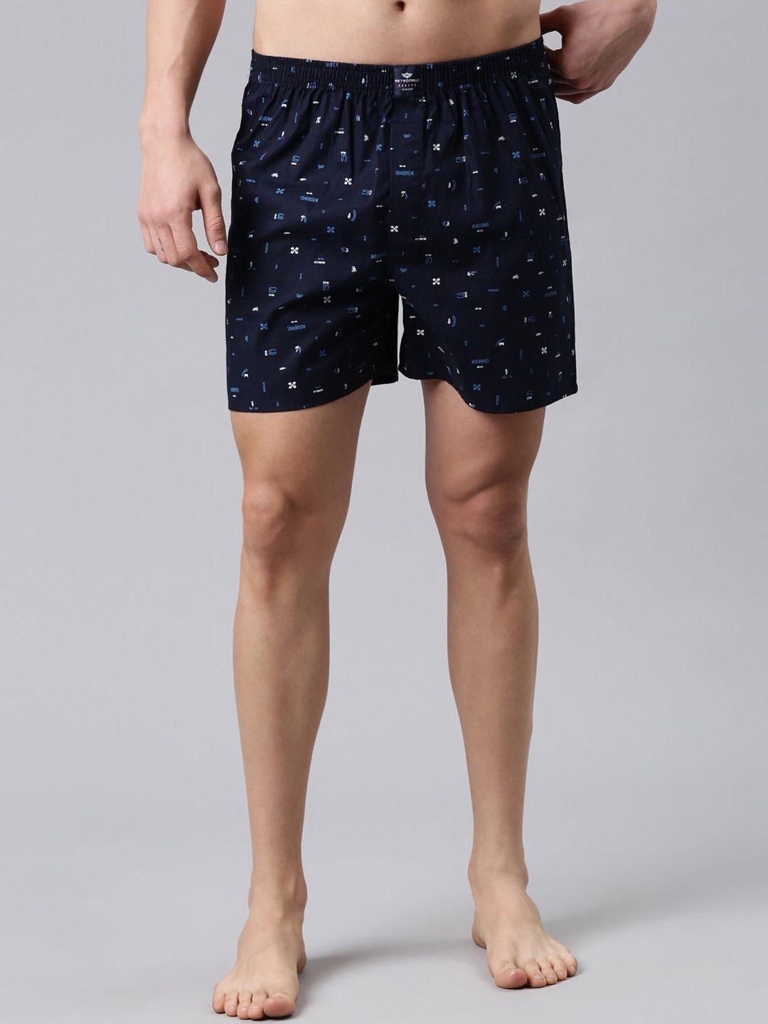 metronaut men printed pure cotton boxers