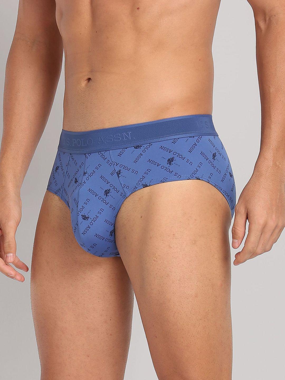 u.s. polo assn. men printed stretchable basic briefs