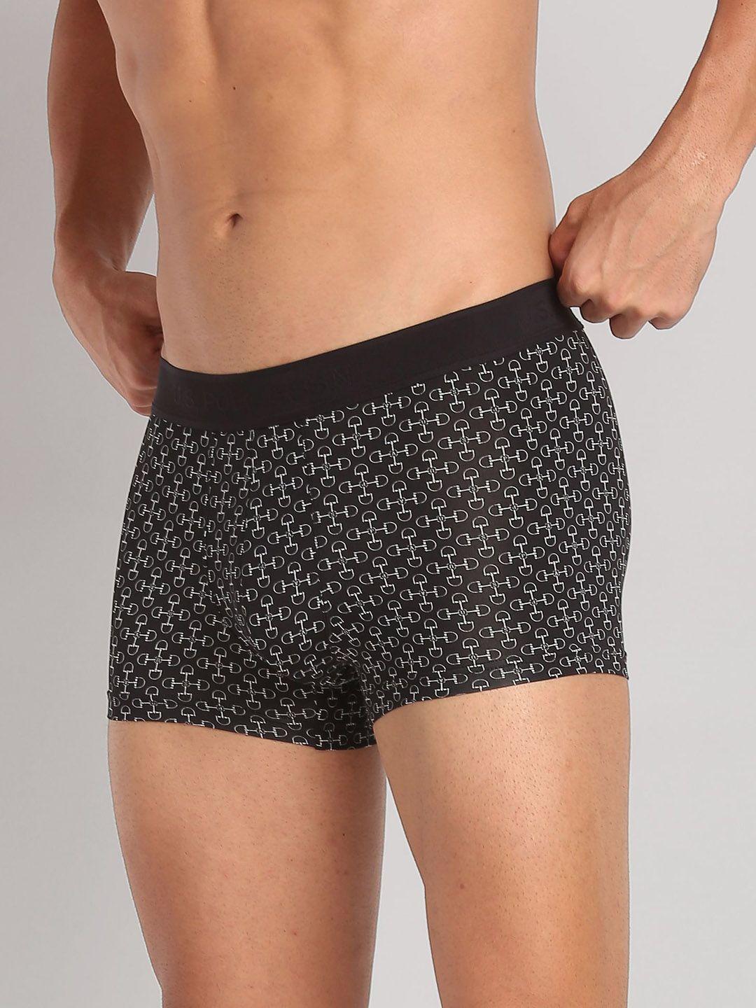 u.s. polo assn. men printed stretchable trunk