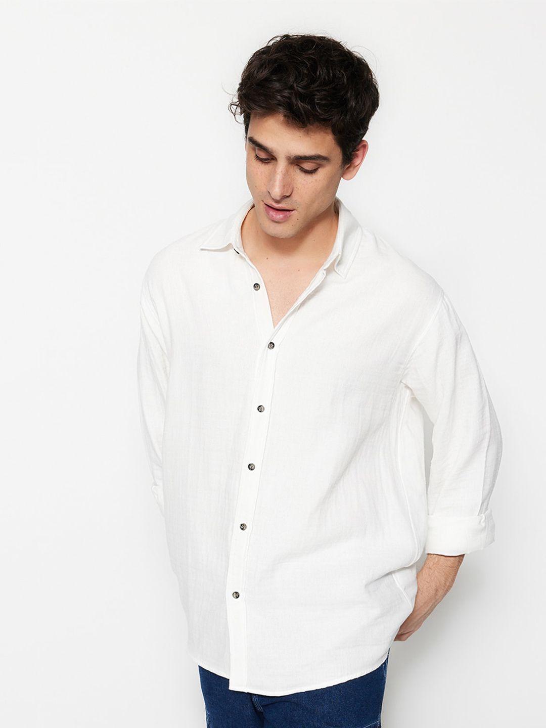 trendyol contemporary fit pure cototn casual shirt