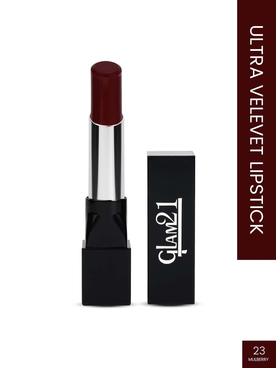 glam21 long lasting stay on lips ultra velvet lipstick - mulberry 23