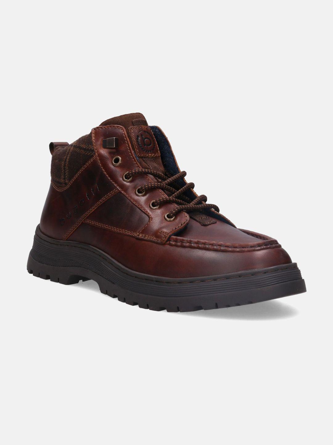 bugatti dacupso exko cognac men platform-heeled mid-top regular boots