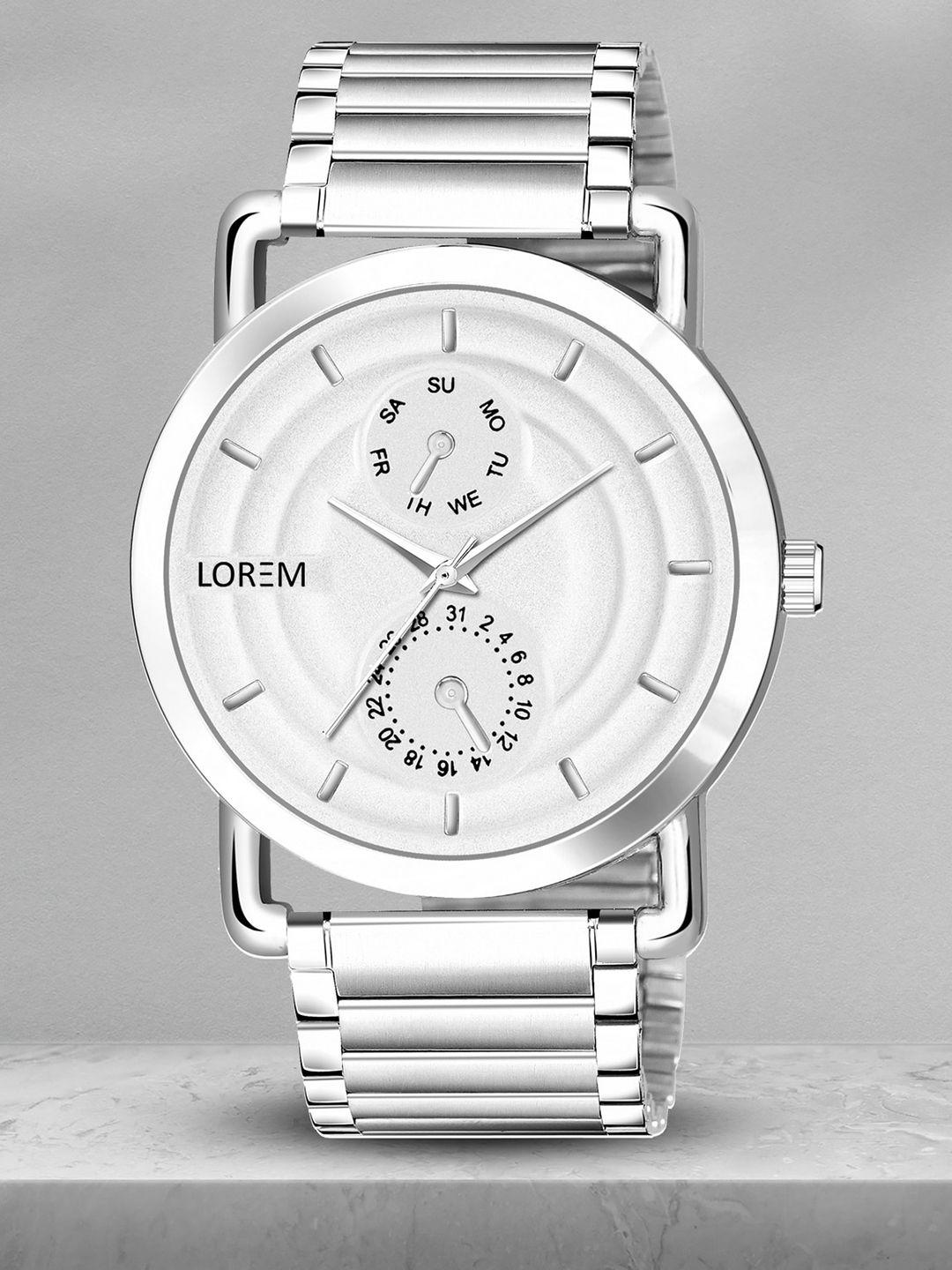 lorem premium men stainless steel analogue watch lr121-cm