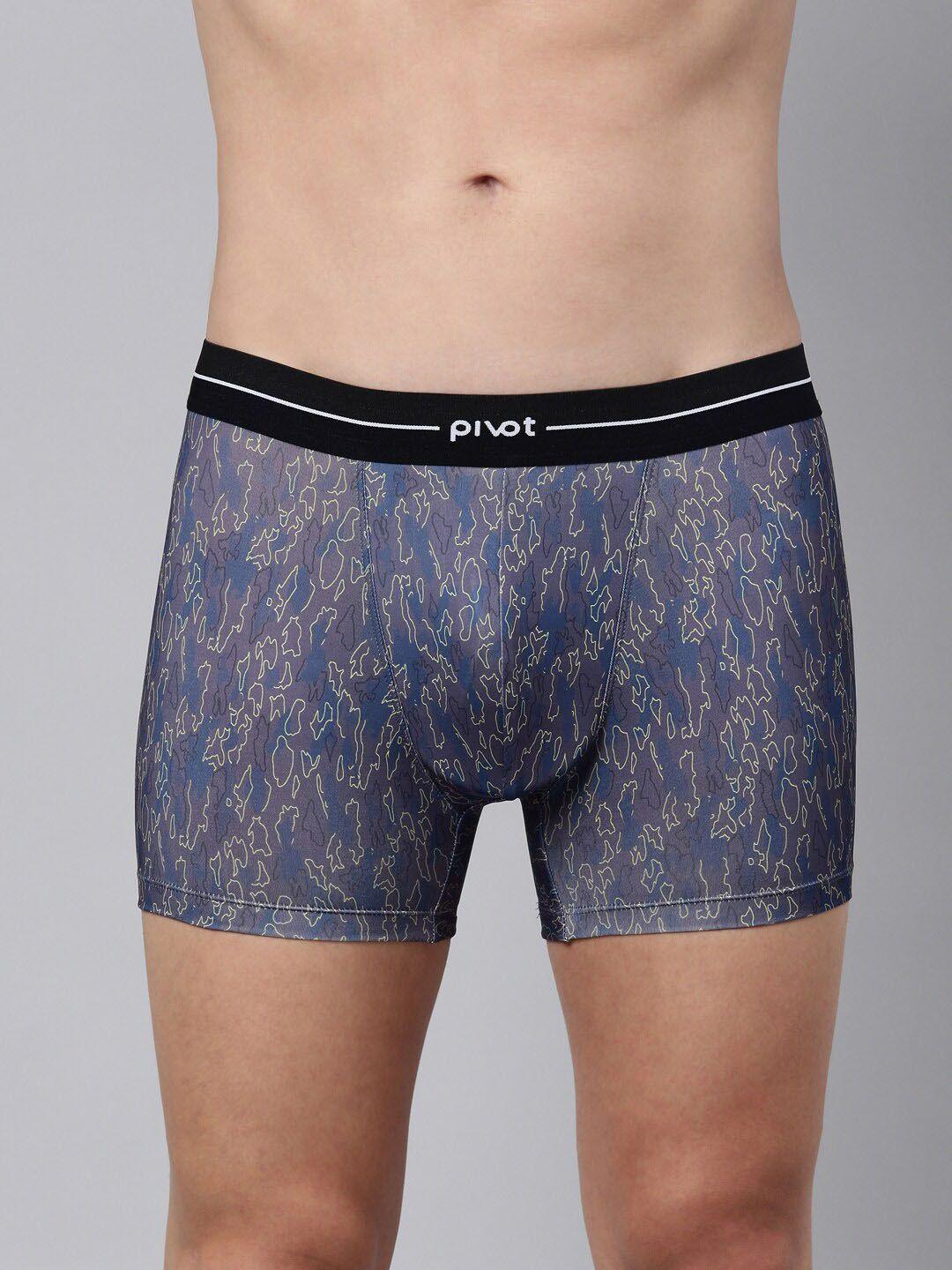 pivot men abstract printed trunks