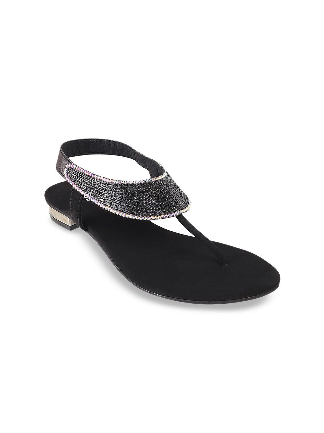 mochi women embellished t-strap flats