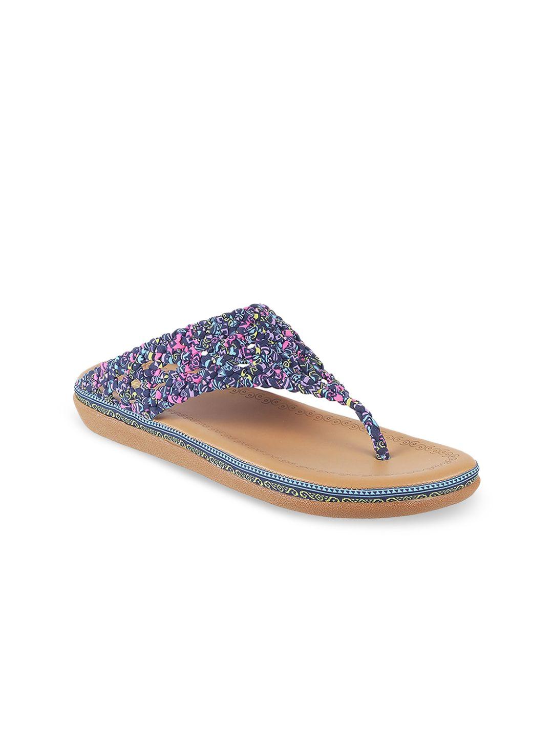 walkway by metro printed braided t-strap flats