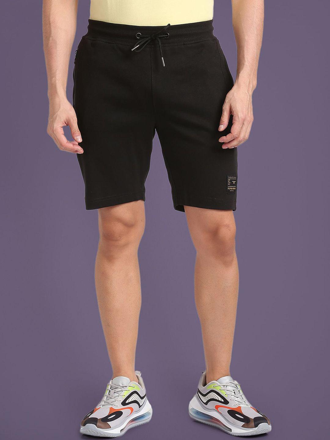 flying machine men mid-rise casual cotton shorts