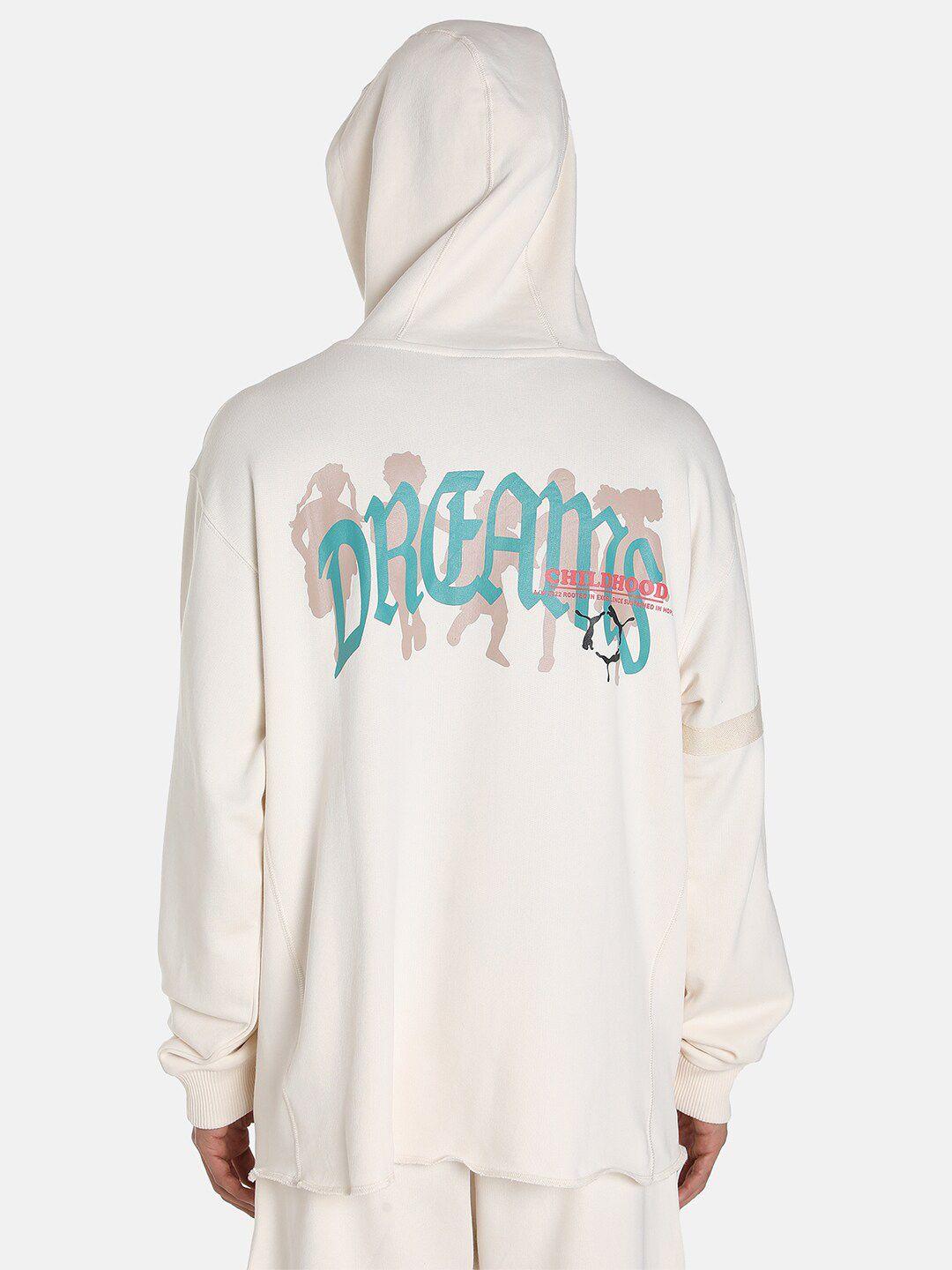 puma x childhood dreams graphic printed cotton basketball hooded sweatshirt