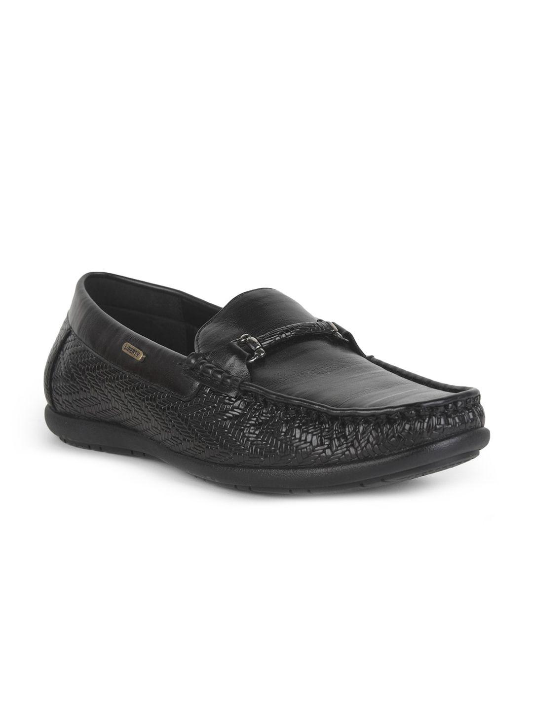 liberty men textured embellished memory foam horsebit loafers