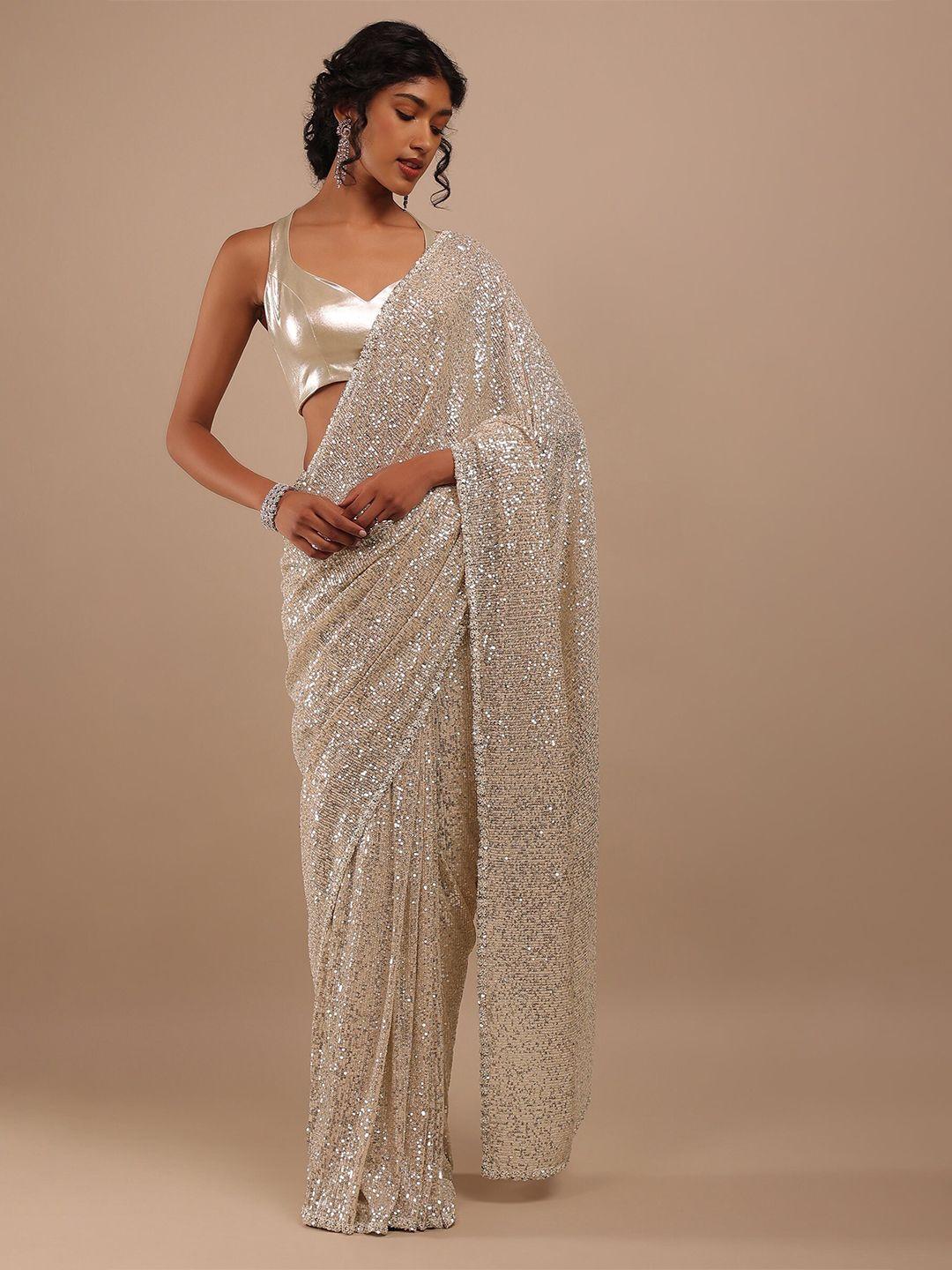 kalki fashion embellished sequinned saree