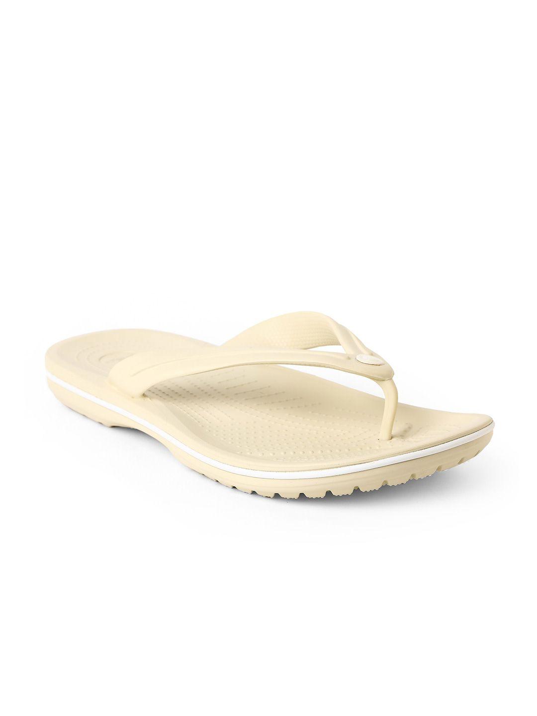 crocs textured croslite thong flip-flops