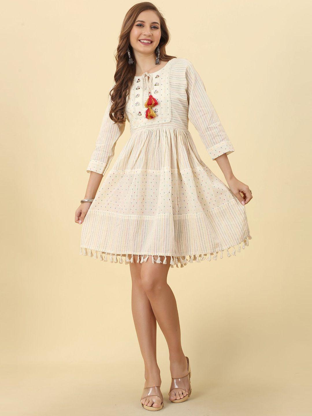 kalini bell sleeve fit & flare dress