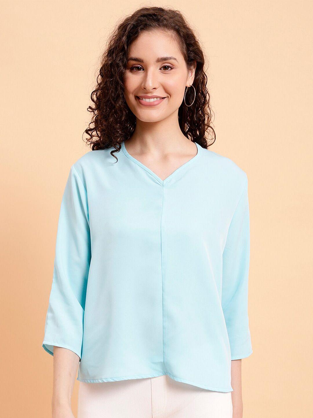 mint street v-neck crepe top