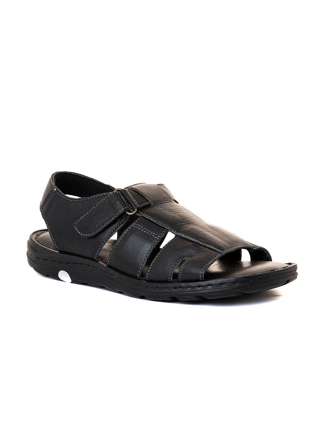 khadims men textured leather comfort sandals