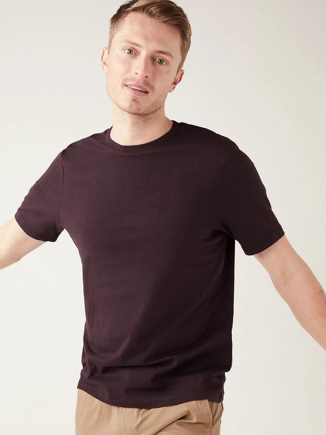 marks & spencer round neck cotton t-shirt