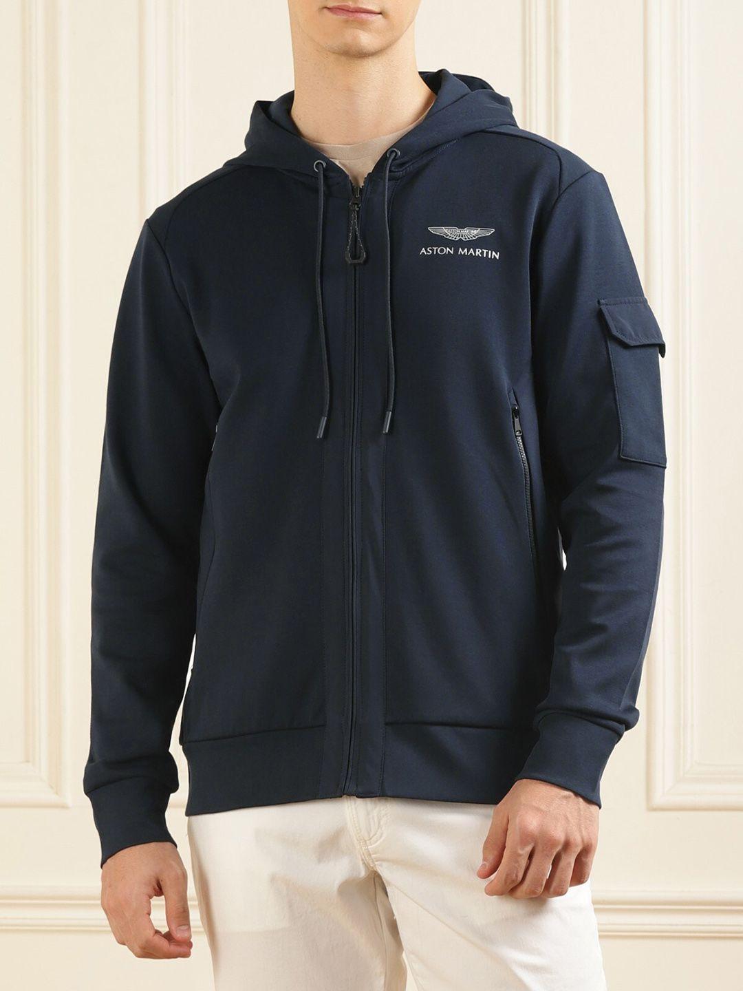 hackett london hooded bomber jacket