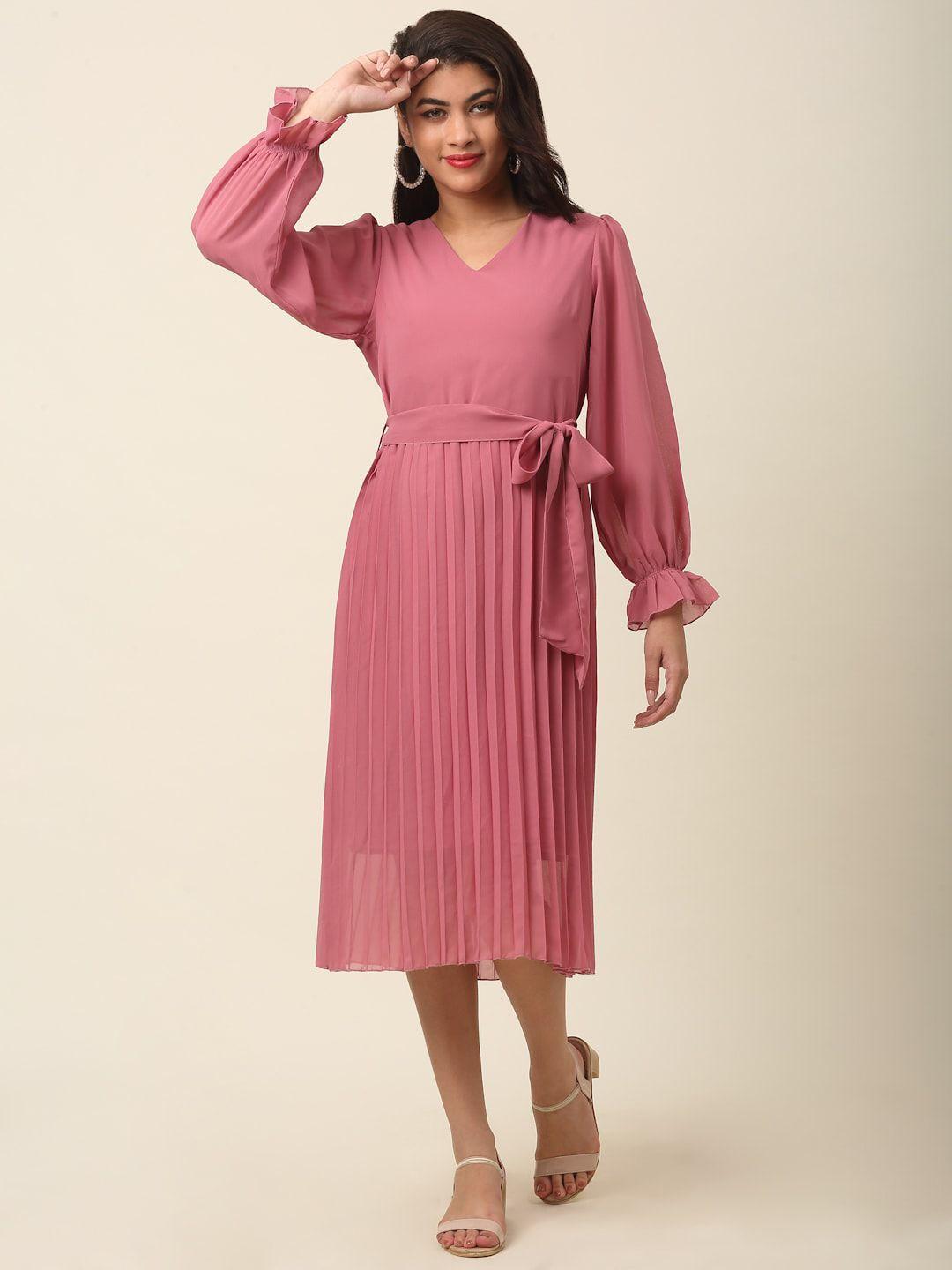 pluss pink midi dress